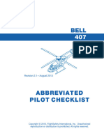 MANUAL - Bell 407 Flight Safety CHECK LIST