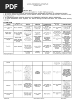 School Mathematics Action Plan Template