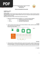 Examen Tercer Periodo. Matemáticas 1