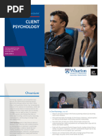 Wharton Client Psychology