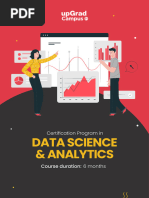 Upgrad Campus - Data Science & Analytics Brochure