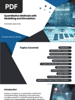 1 QUAMET - System Analysis