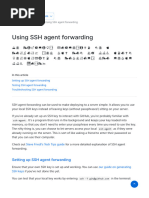 Using SSH Agent Forwarding - GitHub Docs