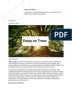 Essay On Trees in English For Students and Childrens