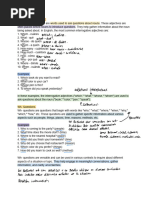 LE I Interrogative Adjectives and 'WH - Questions'