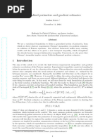 Generalized Perimeters and Gradient Estimates