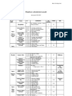 Planificare Calendaristică Anuală: Profesor: Sauciuc Dorina Clasa: A IV-a