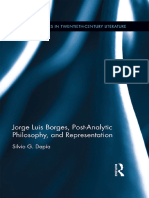 (Routledge Studies in Twentieth-Century Literature 33) Borges, Jorge Luis - Dapía, Silvia G - Jorge Luis Borges, Post-Analytic Philosophy, and Representation-Routledge (2016)