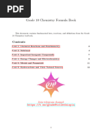 Chemistry Formula Book g10