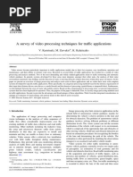 A Survey of Video Processing Techniques For Traffic Applications