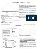 Gaz Parfaits Thermodynamique Exercices