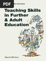 David Minton (Auth.) - Teaching Skills in Further & Adult Education-Macmillan Education UK (1991)