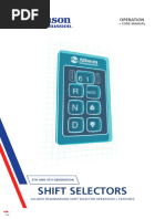 Allison 5 - 6th Gen - Shift Selectors Manual