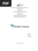 Trabajo Word Excel