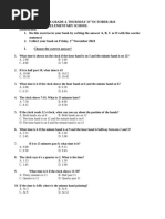 English Task For Grade 4