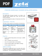 Xtratone Addressable Combined Sounder Beacon Installation Manual