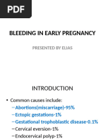 Bleeding in Early Pregnancy