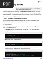 Codes and Concepts of ML-Developer