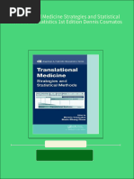 Instant Download Translational Medicine Strategies and Statistical Methods Biostatistics 1st Edition Dennis Cosmatos PDF All Chapter