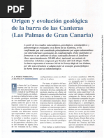 Origen Evolución Geológica de La Barra de Las Canteras (Las Palmas de Gran Canaria)