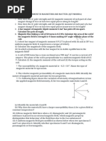 Magnetism and Matter Assignment School