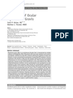 Treatment of Ocular Myasthenia Gravis: Scott R. Haines, MD Matthew J. Thurtell, MBBS