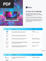 AI Tools List For Meetings