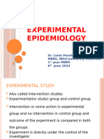 Day 16 Experimental Epidemiology