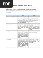 LA GESTIÓN DE CALIDAD EN EL SERVICIO DE SALUD (G1)