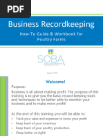 SOBA Poultry Farm Recordkeeping Guide Workbook