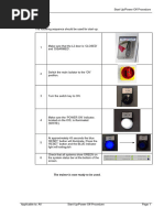 Start Up - Shut Down Procedure