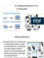 Input Devices of A Computer