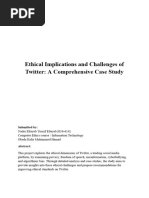 Ethical Implications and Challenges of Twitter - A Comprehensive Case Study