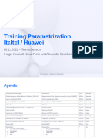 Training Parametrisatio