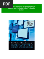 Ebooks File The Oxford Handbook of American Public Opinion and The Media Robert Y. Shapiro (Editor) All Chapters