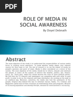 Role of Media in Social Awareness