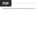 Designing Early Warning Flood Detection and Monito