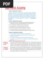 Departmental Accounting