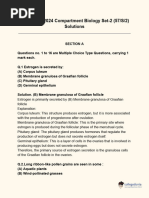 CBSE 12th 2024 Compartment Biology Set 2 57 S 2 Solutions