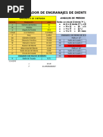 Calculador de Engranajes