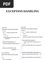 Exception Handling