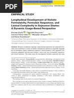 Language Learning - 2024 - Köylü - Longitudinal Development of Holistic Formulaicity Formulaic Sequences and Lexical