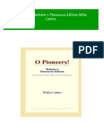 Get O Pioneers Webster S Thesaurus Edition Willa Cather Free All Chapters