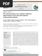 HIV Pharmaceutical Care in Primary Healthcare: Improvement in CD4 Count and Reduction in Drug-Related Problems