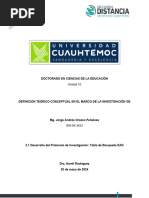 2.1 Desarrollo Del Protocolo de Investigación, Tabla de Búsqueda - Orozco - Jorge