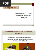 "How Well Am I Doing?" Financial Statement Analysis