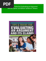 Tips and Tricks For Evaluating An Argument and Its Claims 1st Edition Sandra K. Athans All Chapter Instant Download