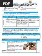 Sesion Leemos Un Texto Sobre El Municipio Escolar