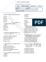 Examen Bimestral de 2do Lenguaje