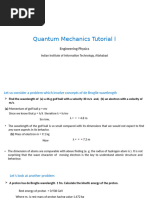 Quantum Mechanics Tutorial L